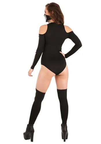 Vista 2 de Disfraz para mujer Skeleton Bodysuit Multicolor