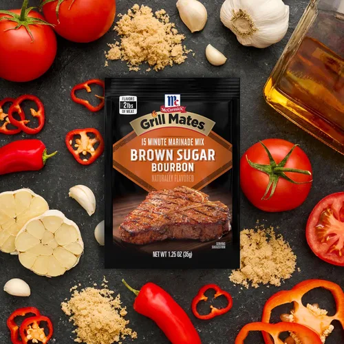 Vista 8 de McCormick Grill Mates Mezcla de adobo de bourbon de azúcar morena, 1.25 onzas