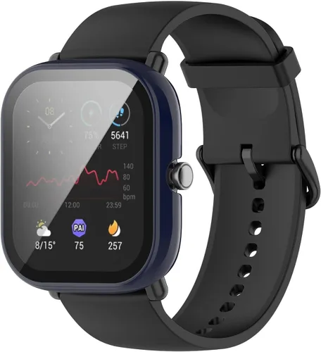 Vista 4 de Protector de pantalla compatible con Amazfit GTS 2 Mini, accesorios para relojes inteligentes, fundas TenCloud resistentes a los arañazos, cubierta