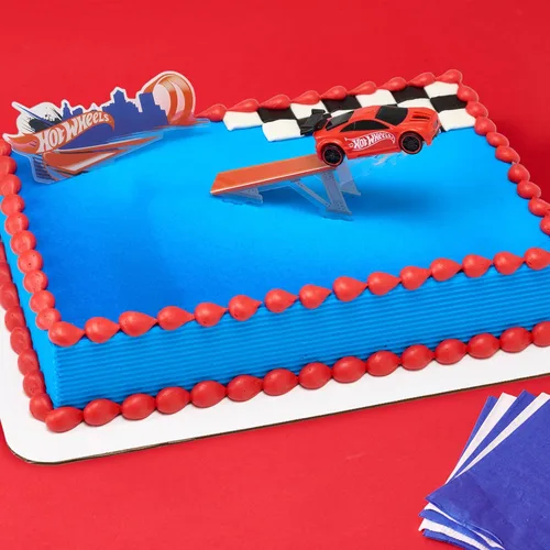 Vista 6 de Hot Wheels™ - Decoración para tartas de coche de velocidad suprema Juego