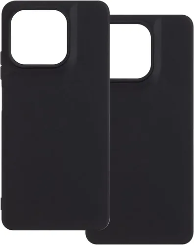 Vista 8 de Paquete de 2 fundas de TPU para Moto G47 5G - transparente+negro Negro (Clear+Black)