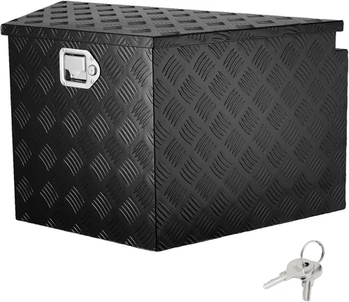 Vista 16 de VEVOR Caja de Lengüeta para Remolque, Caja de Herramientas de Placa Diamantada de Aleación de Aluminio, Caja de Herramientas Resistente Tuckbed