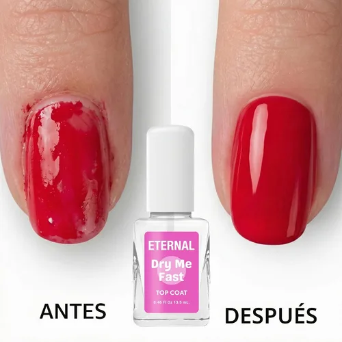 Vista 5 de Eternal Capa superior de secado rápido Sellador de esmalte de uñas de alto brillo de secado rápido, acabado transparente resistente a las manchas