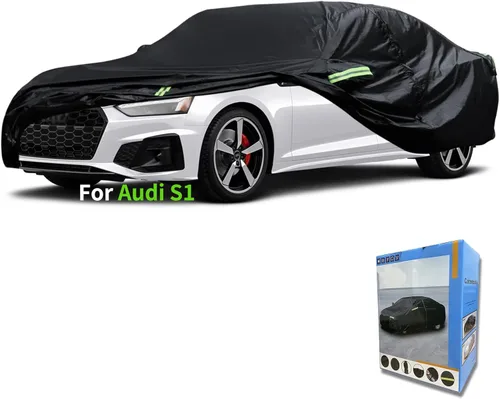 Vista 25 de Ajuste personalizado para funda de auto Audi, para todo tipo de clima, impermeable, protección UV, resistente al viento, para todo tipo de clima