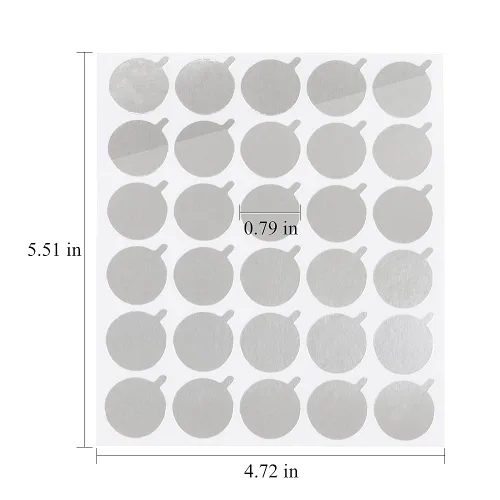 Vista 2 de 1200 almohadillas adhesivas para extensiones de pestañas, almohadillas adhesivas desechables e impermeables (redondas)