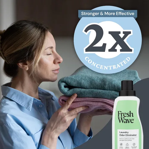 Vista 3 de Fresh Wave Potenciador de ropa para eliminar olores, 24 onzas líquidas. Potenciador de aroma para ropa Alivio de olores más seguro Eliminador
