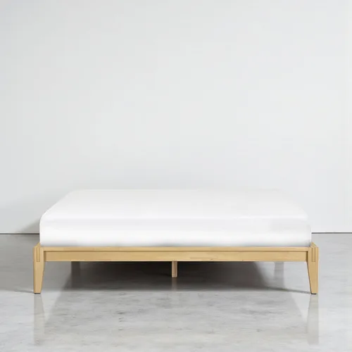 Vista 10 de NTC Bastidores de cama Sapa con cabecero y sin cabecero (sin cabecero, negro quemado, matrimonial)