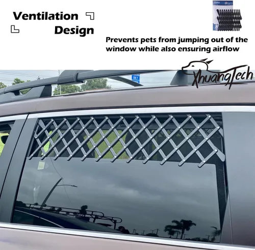 Vista 4 de XianghuangTechnology Puerta de ventana para mascotas, rejilla de ventilación universal para mascotas, perros y cachorros, protector de ventilación