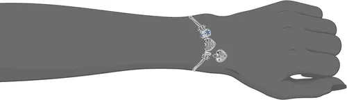 Vista 2 de Disney Niñas "Frozen" acero inoxidable Bead Charm Bracelet