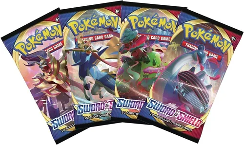 Vista 2 de Pokemon Espada y escudo - Paquete de refuerzo - 4 paquetes sellados