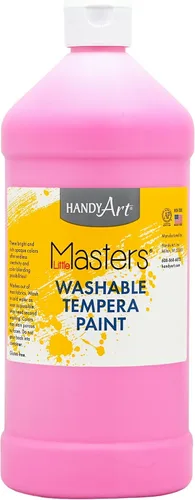 Vista 56 de Handy Art Little Masters - Pintura lavable, 16 onzas, color negro Bright & Mixable, High Opacity, Washable Colors for Classroom, Students, Kids