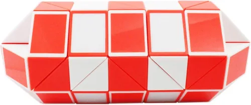 Vista 6 de Mipartebo Rompecabezas de cubo mágico de serpiente giratoria, 72 cuñas, tamaño grande, juguetes de serpiente, regalos de fiesta para niños, adultos