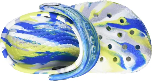 Vista 5 de Zuecos Crocs clásicos con diseño de teñido anudado marmoleado (para niños)