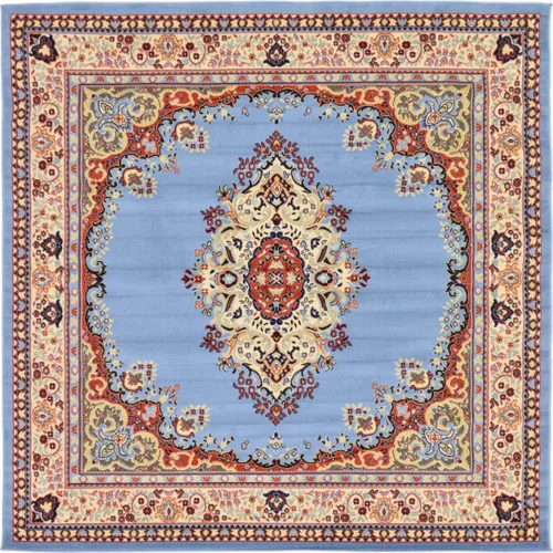 Vista 95 de Unique Loom - Alfombra de área estilo persa tradicional de la colección Reza, de 2 pies 2 pulgadas x 3 pies, colores negro y beige