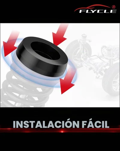Vista 6 de FLYCLE Kits de elevación de nivelación delantera de 2 pulgadas para Ram 1500 1994-2018 2WD, Ram 2500/3500 2WD 1994-2013, eleva la parte delantera