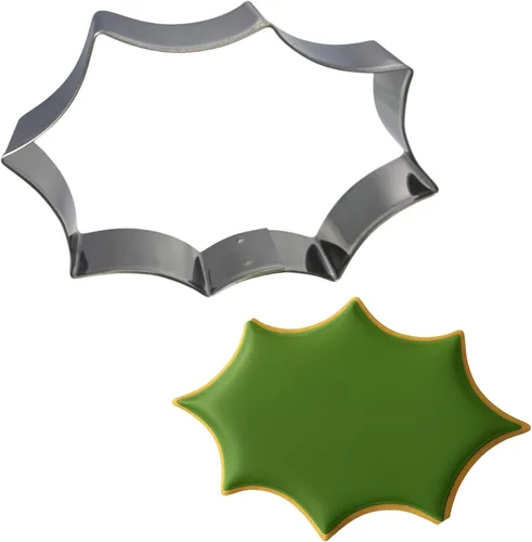 Vista 8 de Foose Holly Leaf - Cortador de galletas de 5.5 pulgadas, molde para galletas de hoja de acebo (plástico PLA impreso en 3D)