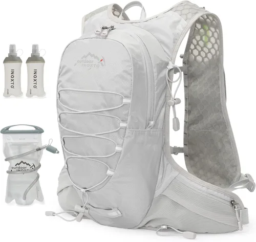 Vista 9 de IX INOXTO Chaleco de hidratación para correr para hombres y mujeres, mochila de agua para correr, paquete de hidratación de 3 litros, para correr