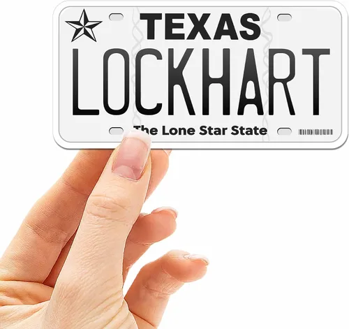Vista 59 de Calcomanía para placa de matrícula de Texas, elige entre más de 50 ciudades de TX, calcomanía para parachoques de Texas para automóvil, calcomanías