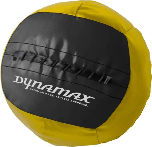 Vista 20 de Dynamax Standard Medicine Ball, 4–30 lb Soft Shell Wall Ball, 14-Inch Weighted Exercise Ball for Strength Training, Core Workouts, Conditioning &