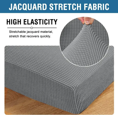 Vista 237 de H.VERSAILTEX Fundas de Cojín de Asiento Individuales Super Elásticas Fundas de Sofá Fundas de Cojín de Sofá Fundas Deslizables Juegos Tela de Sarga