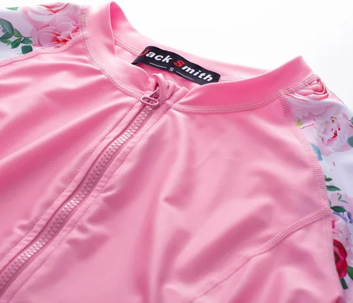Vista 4 de JACK SMITH Traje de baño de 3 piezas de manga larga con cremallera frontal, tankini UPF 50 para mujer