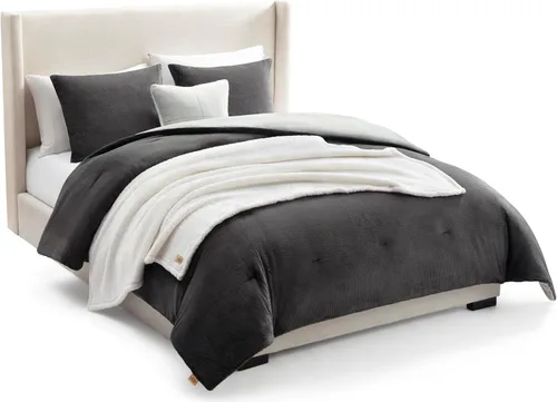 Vista 17 de UGG Remina - Juego de edredón individual, cama de dormitorio en una bolsa Beige
