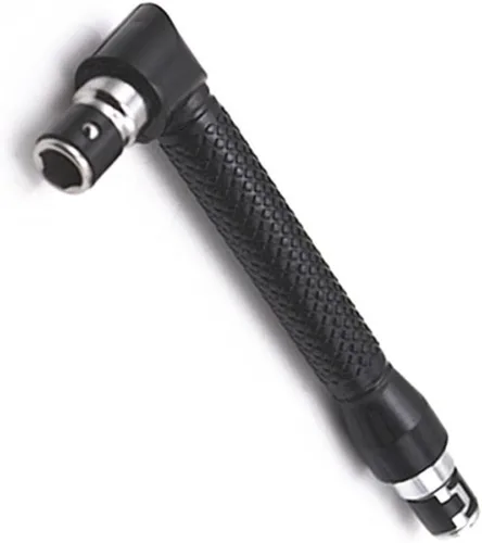 Vista 4 de Angoily Enchufe de doble cabeza 3 unids mango adaptador derecho de doble cabeza en forma de L Destornillador de extensión hexagonal Grado Llave
