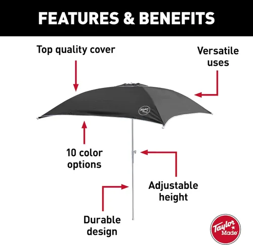 Vista 4 de Sombrilla para sol Taylor Made Products AnchorShade III, negro