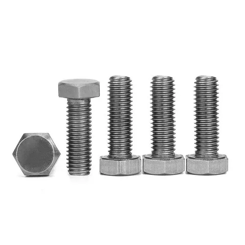 Vista 3 de Tornillos universales M7 Tornillos de cabeza hexagonal de 0.039 pulgadas de paso fino Tornillo de acero inoxidable (M7x25-1.0 / SS)