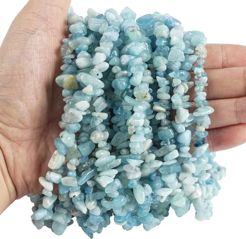 Vista 21 de Cuentas de ágata india de 0.197-0.315 in para la fabricación de joyas, cristal curativo de forma irregular, suministro de cuentas sueltas, paquete