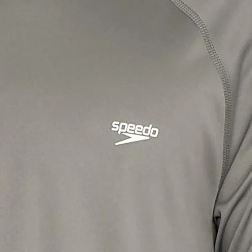 Vista 5 de Speedo - Camiseta UV de natación para hombre, manga corta, ajuste regular, lisa Monument