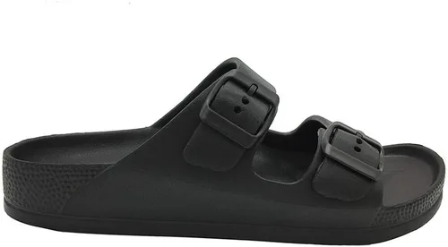 Vista 4 de FUNKYMONKEY Sandalias planas de EVA ajustables con doble hebilla para hombre