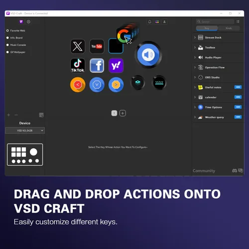 Vista 6 de TreasLin Stream Controller Deck with12 Customizable Macro Keypad to Trigger Actions in OBS Twitch YouTube for Content Creators Stream Dock