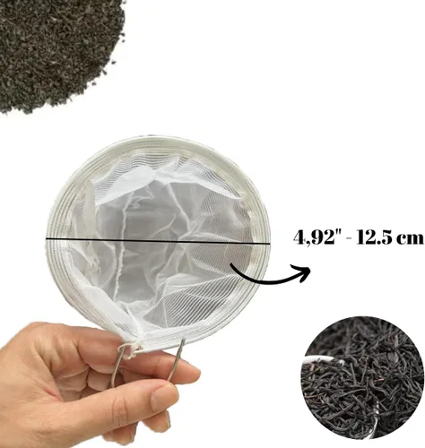 Vista 2 de Filtro de té paño reutilizable para té Café, té de hierbas filtro de té tailandés filtro para pico