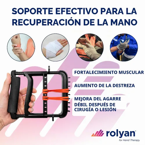 Vista 2 de SAMMONS Preston, herramienta de mano, con asa acolchada, ajustable Squeeze ergonómica y de hule, bandas de resistencia progresiva para Negro