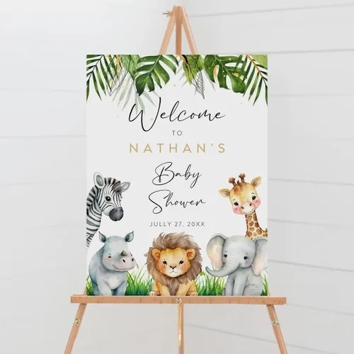 Vista 11 de Cartel de bienvenida de baby shower, cartel de bienvenida editable con texto en inglés "It's a Girl Woodland", letrero de bienvenida de baby shower