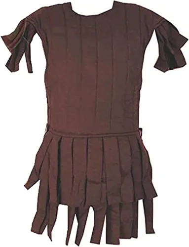 Vista 5 de ITS Medieval - Chaqueta gruesa acolchada de tela de algodón sin mangas para Subarmalis romana Gambeson Blanco