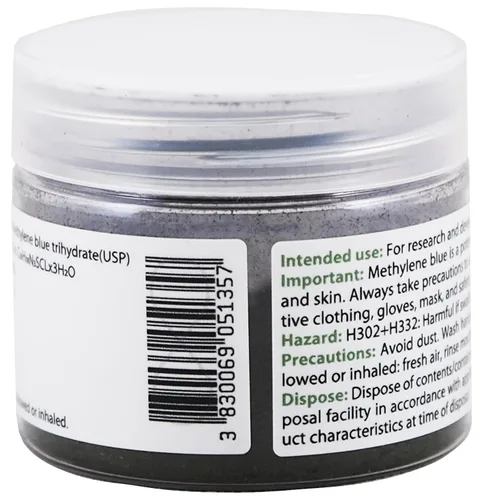 Vista 7 de Polvo azul de metileno 0.35 oz - 10 g Pureza ultra alta Ingredientes de grado farmacéutico USP - Probado por terceros Sin formaldehído