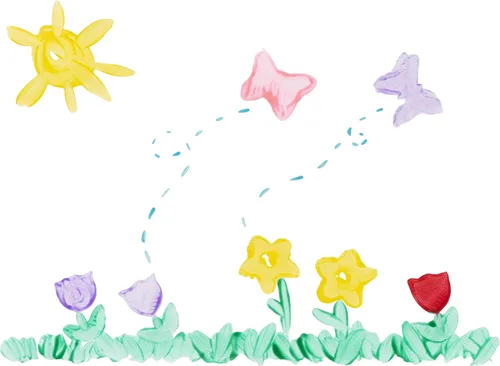 Vista 4 de Scribbles Sellos de jardín para niños, herramientas de pintura, multicolor