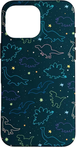 Vista 19 de Funda con diseño de dinosaurio de color lindo para iPhone 17