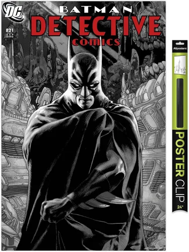 Vista 8 de Trends International DC Comics Batman - Póster de Batman Detective Comics #821 Versión enmarcada Barnwood