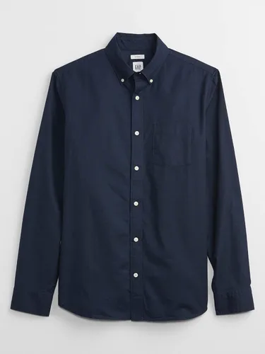 Vista 4 de GAP Camisa Oxford de manga larga con botones para hombre