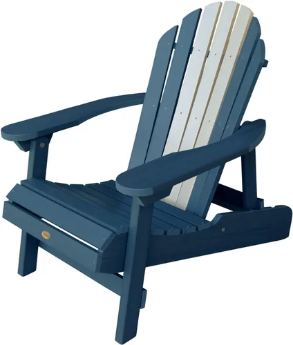 Vista 15 de Highwood Hamilton - Silla Adirondack plegable y reclinable fabricada en Estados Unidos, tamaño adulto, eucalipto
