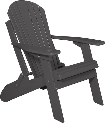 Vista 21 de Furniture Barn USA Silla Adirondack plegable de polietileno, azul Aruba Azul (Aruba Blue)