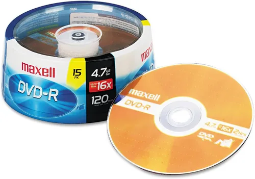 Vista 23 de Maxell 638004 4.7Gb Dvd-R 10Mm Caja de joyas