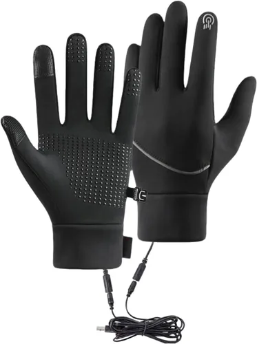 Vista 8 de ABABC Guantes térmicos para hombres y mujeres, calentadores de manos de dedo completo, guantes térmicos térmicos para nieve, guantes de trabajo