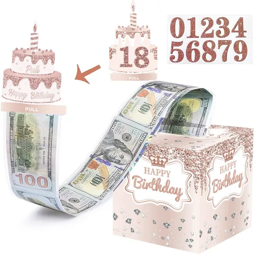 Vista 10 de Caja de dinero de graduación para regalo en efectivo, caja de regalo de clase de 2026, caja de dinero para fiesta de graduación, divertida sorpresa