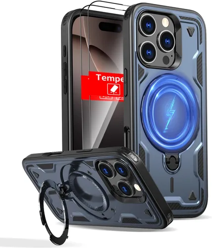 Vista 89 de Funda magnética para Google Pixel 9A compatible con cargador inalámbrico MagSafe, para Pixel 9A, funda de teléfono integrada de 360 °, con 2