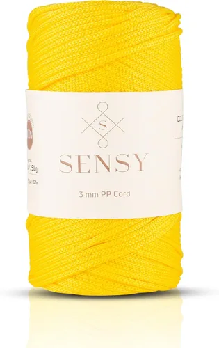 Vista 72 de Cuerda de poliéster Sensy Premium de 3 mm, 120 metros, 100% cordón de polipropileno, cuerda de macramé de 3 mm, cordón para bolsos de ganchillo