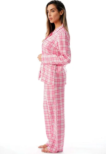 Vista 2 de Just Love - Conjuntos de pijama de franela de manga larga para mujer